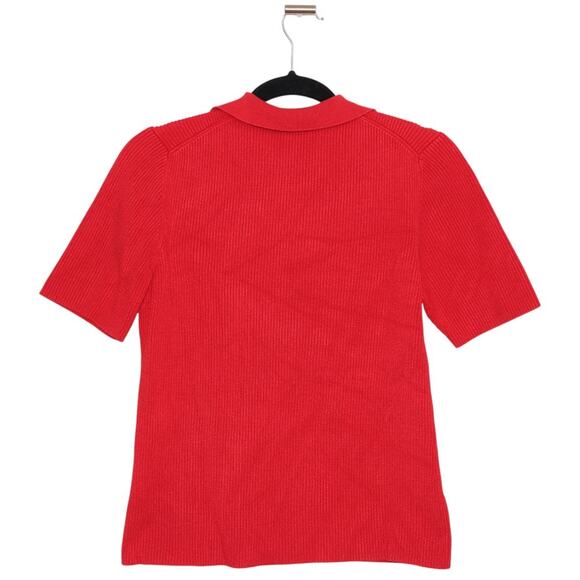 Vintage Spencer Jeremy Silk Blend Ribbed Sweater XL Red - Picture 4 of 7